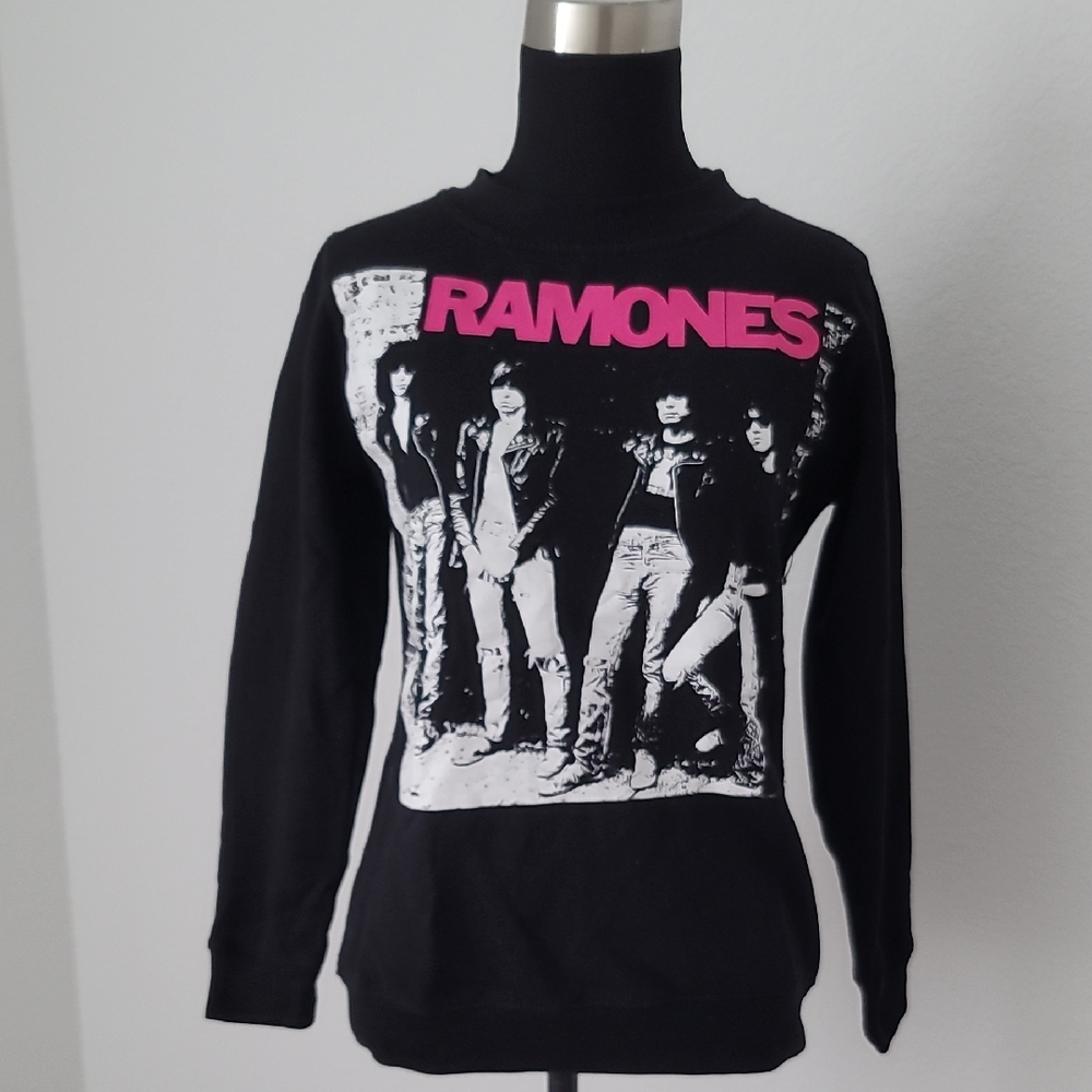 Black Ramones Graphic Sweatshirt in XS
